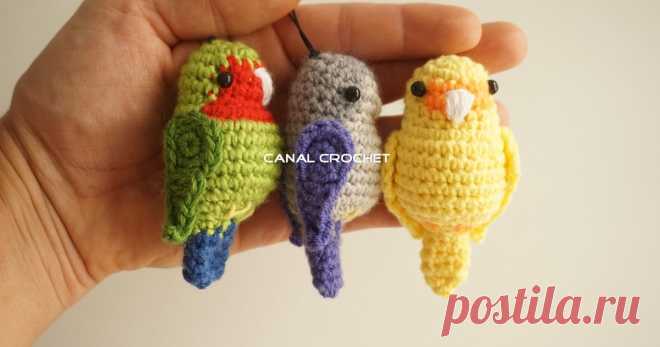 CANAL CROCHET: Agaporni o inseparable amigurumi tutorial