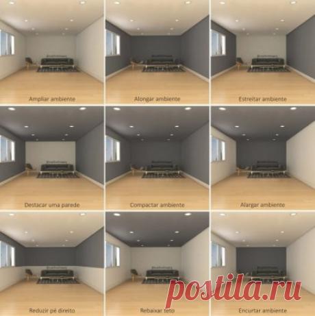 Как цвет стен может повлиять на визуальное пространство комнаты.
 
Сохраните, чтобы не потерять