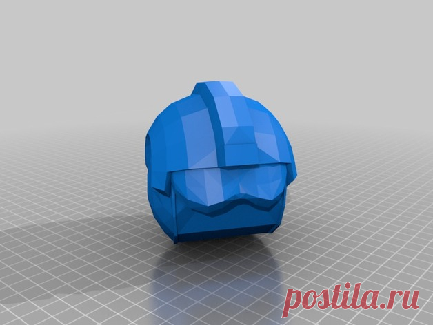 Xwing pilot Helmet Mk1 by Jace1969 An old file from my Pepakura making days that I discovered in Pepakura Designer you can export to .OBJ and in 