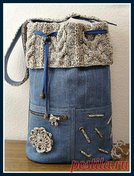Текстильные фантазии и не только: Сумки из джинсов