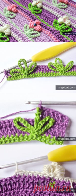 [Free Pattern] Crochet Puff Flower Stitch - Rastercap Crochet