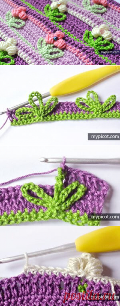 [Free Pattern] Crochet Puff Flower Stitch - Rastercap Crochet