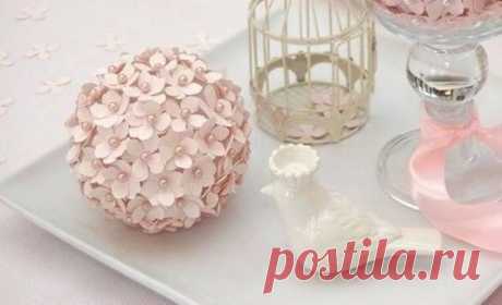 Цветочный шар: очень нежный hand made - Glamly.ru - сайт о моде и стиле