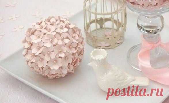 Цветочный шар: очень нежный hand made - Glamly.ru - сайт о моде и стиле