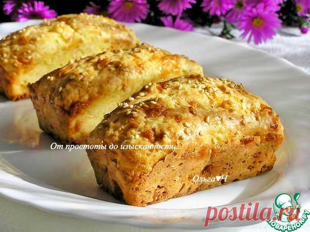 Сырно-чесночные булочки "Два сыра". Вариант закусочных булочек с двумя видами сыра, чесноком и кунжутом. Попробуйте!