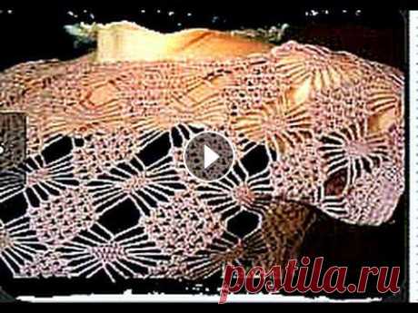 летняя женская кофточка, вязание крючком - полная версия( рисунок паучки )

воздушные узоры спицами