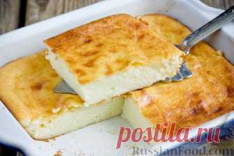 Рецепт: Творожная запеканка с манкой на RussianFood.com