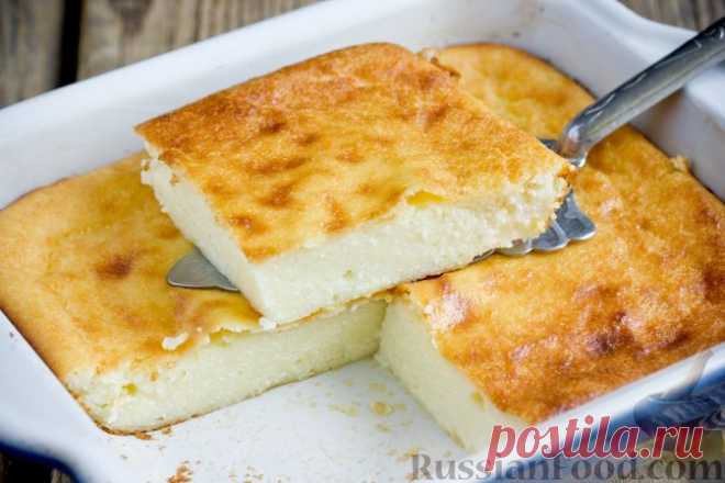 Рецепт: Творожная запеканка с манкой на RussianFood.com