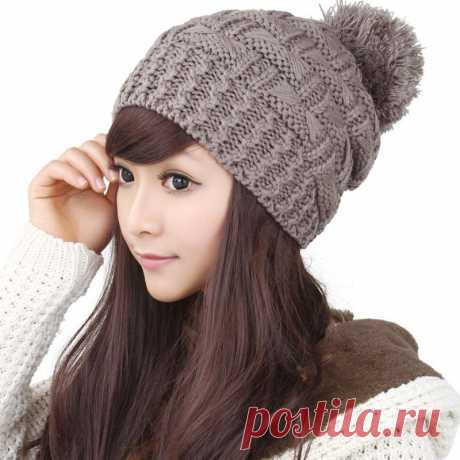 cap female Picture - More Detailed Picture about Fashion Women's Winter Warm Knitted Wool Beanie Girl Autumn Hat Crochet Caps Free Shipping YP0505 015 Picture in Skullies &amp; Beanies from Yopoon China Co., Ltd. | Aliexpress.com | Alibaba Group