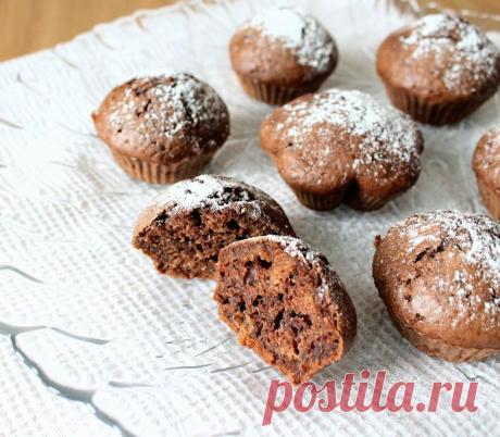 Шоколадные маффины - Простые рецепты Овкусе.ру