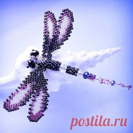 Стрекоза из бисера
