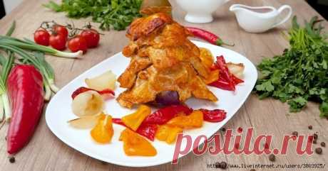 Грандиозное блюдо🍴 пирамида из сочной курятины🍴 куриное филе, запеченное в духовке