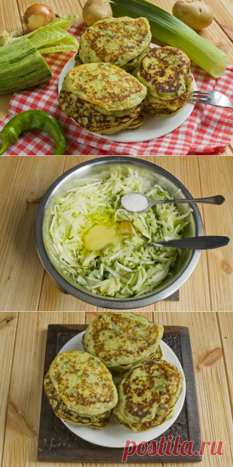 Картофельные оладьи с кабачками.