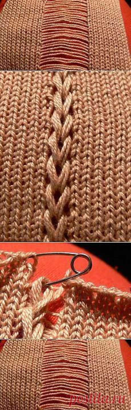 Interesting technique. There are no instructions as far as I can see but it seems easy to follow from the images.