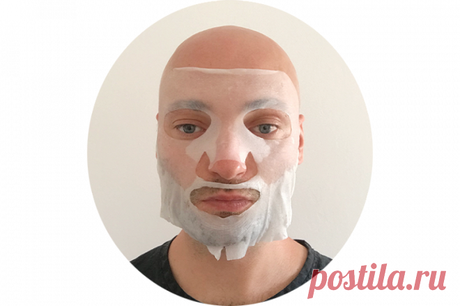 Мужчины тестируют тканевые маски для лица. Чем они различаются? - Афиша Daily