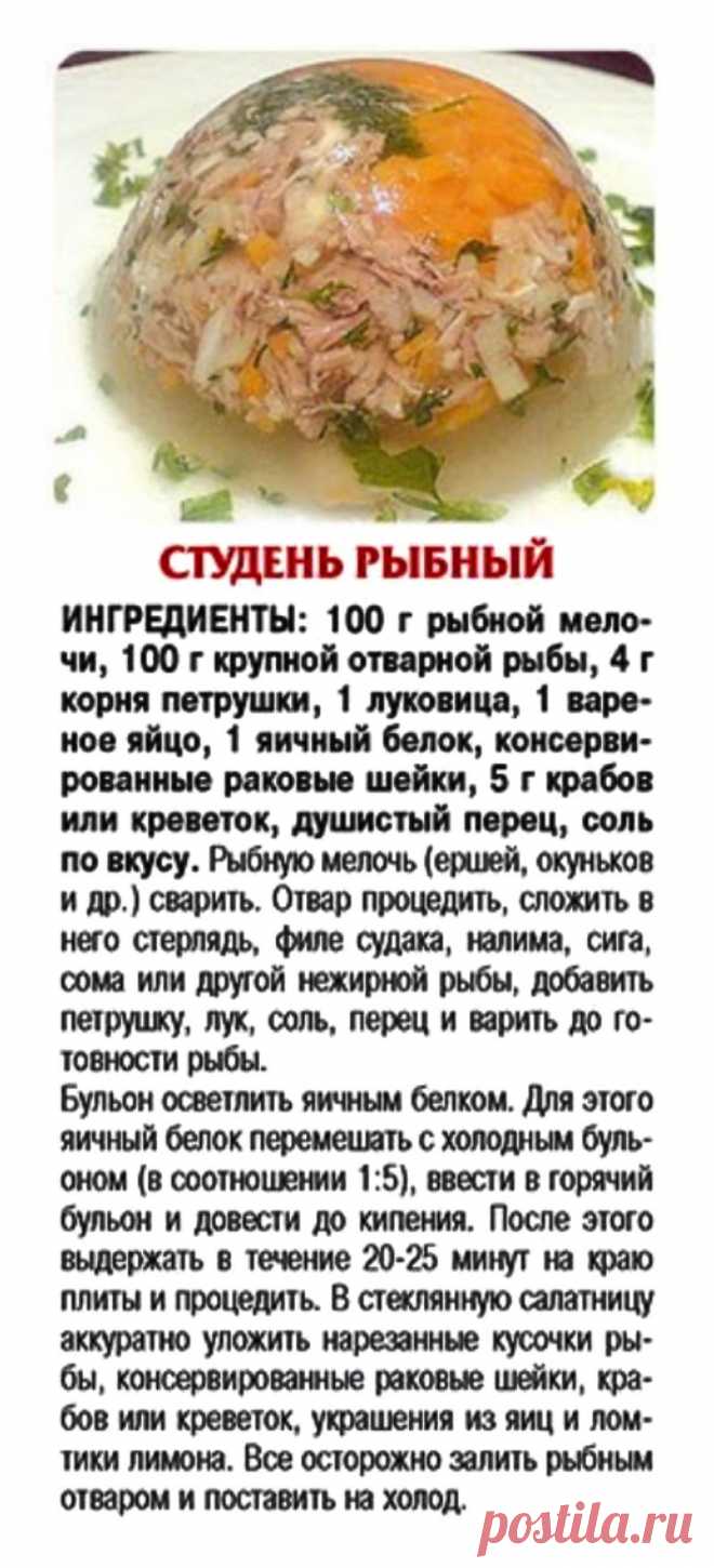 Студень рыбный