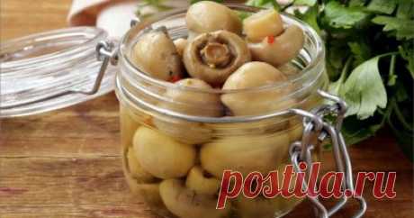 Шампиньоны на зиму - 9 рецептов - 1000.menu