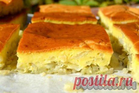 Заливной пирог с капустой | Домашняя выпечка