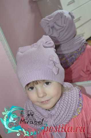 Шапка-бантик. Мастер-класс.