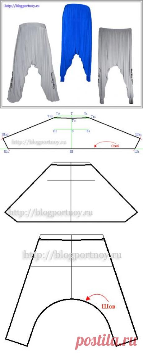 Штаны с заниженным шаговым швом | Мастерская портнихи