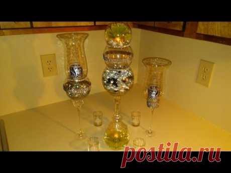DIY Dollar Tree Table Center Pieces - YouTube