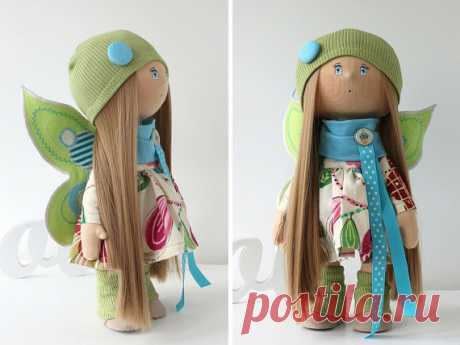 Butterfly doll Tilda doll Art doll handmade by AnnKirillartPlace