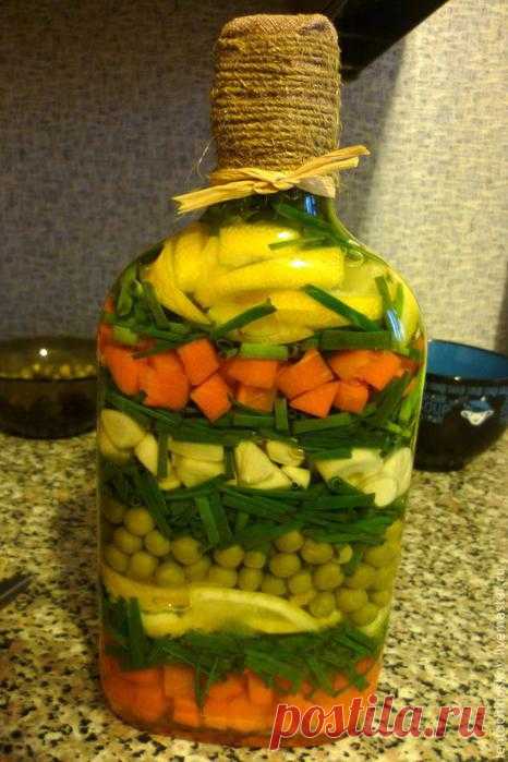 Бутылочка с овощами