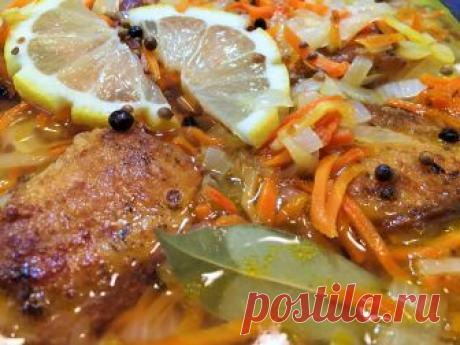 РЫБА ПОД МАРИНАДОМ с овощами. Донская кухня.