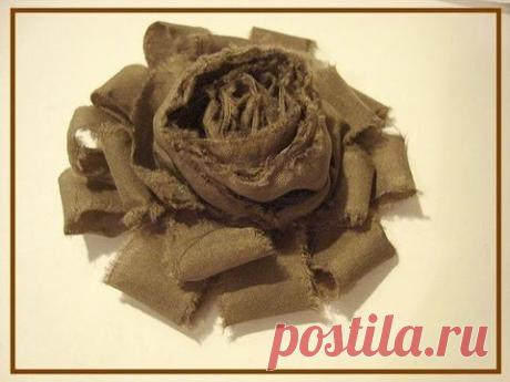 Текстильный цветок. Мастер класс