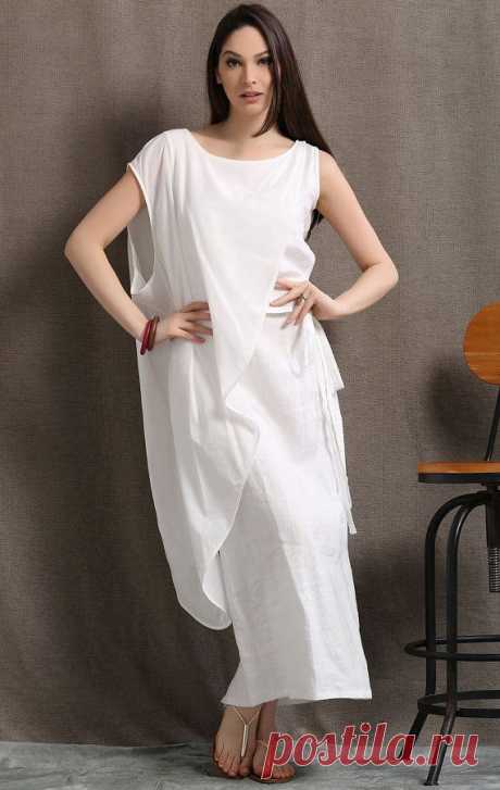Белый хлопок белье платье сыпучих женщины одеваются C408 от YL1dress