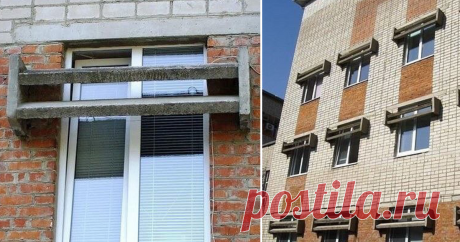 Зачем в некоторых советских многоэтажках над окнами устанавливались бетонные козырьки — архитектура Интересные факты обо всём на свете, которых вы, возможно, не знали.