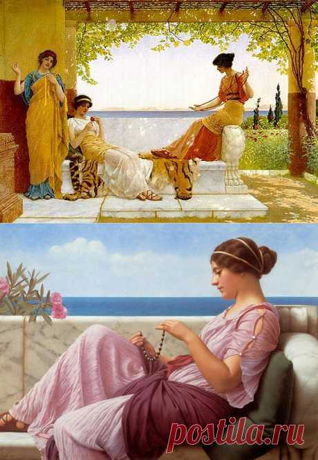 АНТИЧНЫЕ КРАСАВИЦЫ. ХУДОЖНИК ДЖОН УИЛЬЯМ ГОДВАРД.