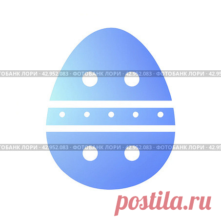 A blue Easter egg with white stripes and dots. Sense of calmness and serenity. The dots on the egg add a playful and whimsical touch. AI generative art. Стоковое AI-изображение, AI-художник Ilaronsia / Фотобанк Лори