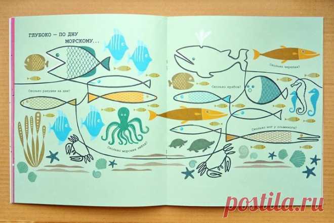 На каждом развороте книги "Следуй за линией" ( есть вопросы, которые заставят малышей рассматривать изображения, считать все (от дорожных знаков до лесных животных) и размышлять. Например, на картинке с подводным миром дети могут посчитать ракушки, черепах и ноги осьминога. Непрерывная линия привлекает внимание, направляет восприятие и помогает заметить все детали картинки. Это книга для рассматривания, совместного чтения, тренировки навыков счета, развития восприятия, внимания,…