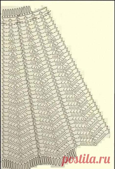 Простая юбка для любителей вязать крючком