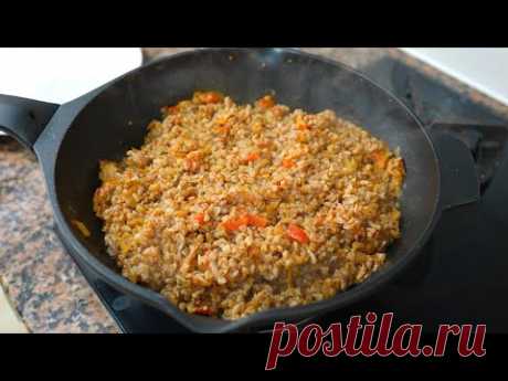 ГРЕЧКА ПО-КУПЕЧЕСКИ С ФАРШЕМ - ну, оОчень вкусно!