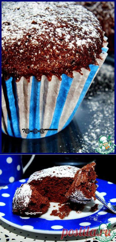 Низкокалорийные шоколадные кексы за 1 минуту - кулинарный рецепт