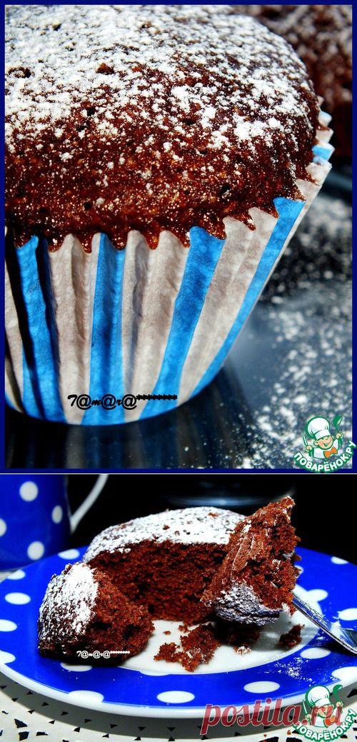 Низкокалорийные шоколадные кексы за 1 минуту - кулинарный рецепт