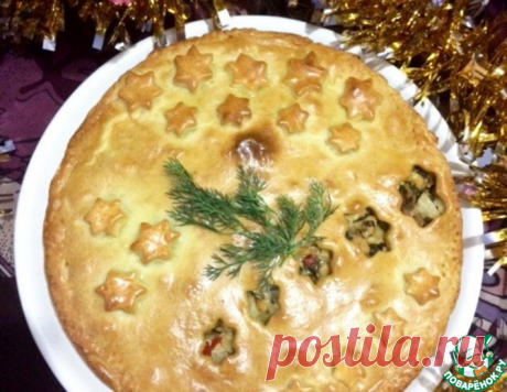 Нежный пирог с курицей и грибами – кулинарный рецепт