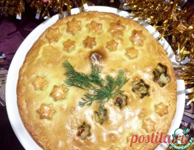 Нежный пирог с курицей и грибами – кулинарный рецепт
