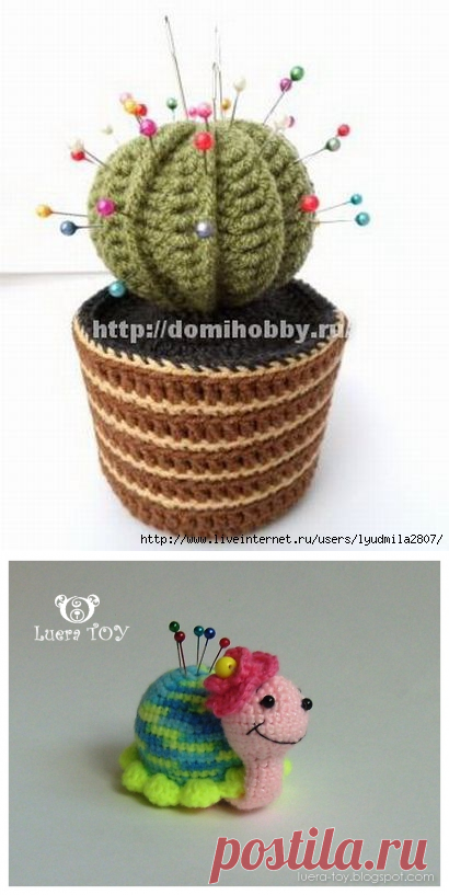 Крючком игольница - 8 вариантов с описанием, схемами и видео мк