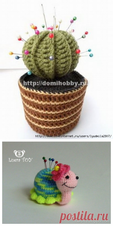 Крючком игольница - 8 вариантов с описанием, схемами и видео мк