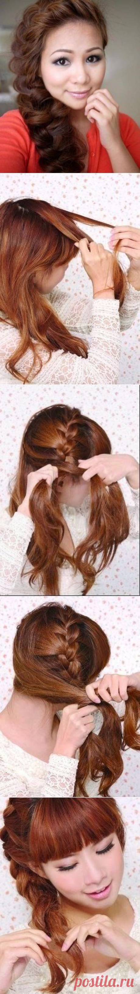 Как заплести себе косу на бок | Страна Полезных Советов