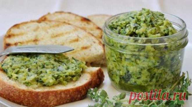 Кабачковая намазка на хлеб. Быстрая и очень вкусная закуска - мой муж в восторге