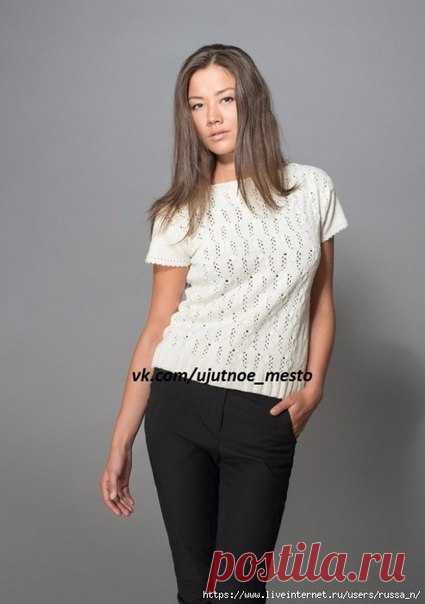 Топ спицами

Размеры (XS-S) M (L-XL) XXL (XXXL) 
Окружность груди :(85) 97 (109) 121 (134) cm 
Длина: (52) 54 (56) 58 (60) cm 


Ghz;f: ALPAKKA SILKE (70 % babyalpakka, 30 % silke, 50 gram = ca 200 meter) 
по (200) 250 (300) 350 (400) гр 
спицы № 3 , крючок № 3 

Плотность : 
27 пт. лиц. гладюю или 28 пт. узором спицами № 3= 10 cm