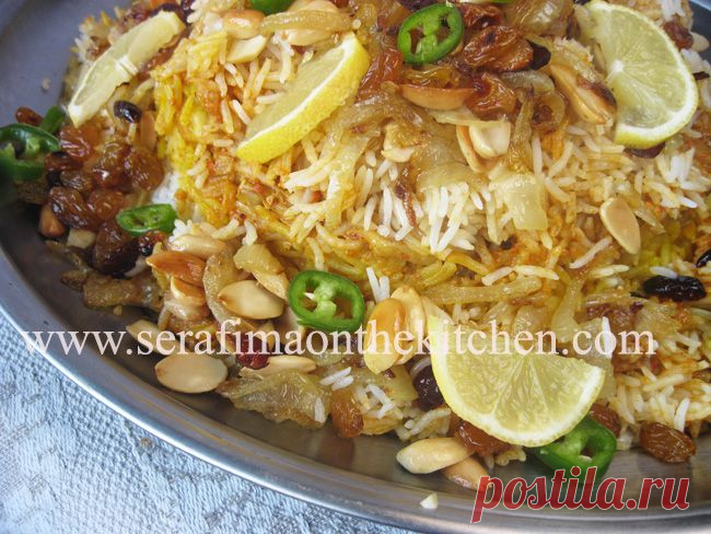 Бирияни с курицей. Арабская кухня