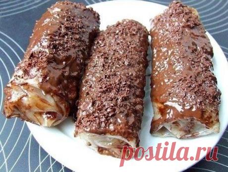 Вьетнамские блинчики с бананами и шоколадом | Готовим вместе