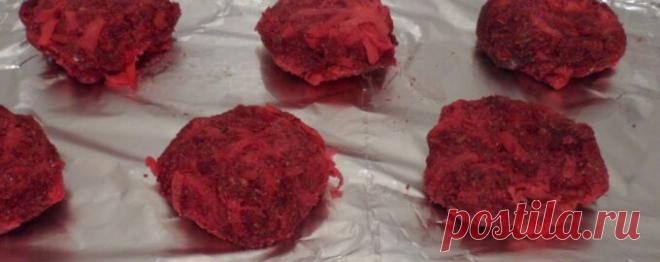 Сыроедческие свекольно-морковные котлеты со льном - Диетический рецепт ПП с фото и видео - Калорийность БЖУ