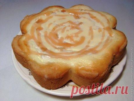 Творожный пирог с ананасами.