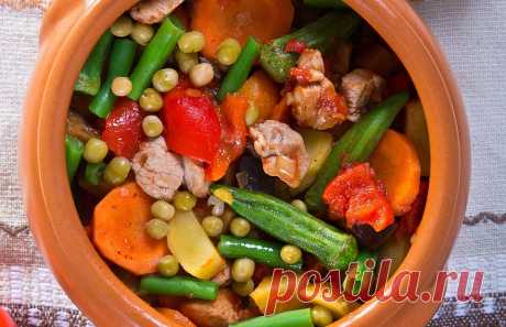 Гювеч со свининой и овощами